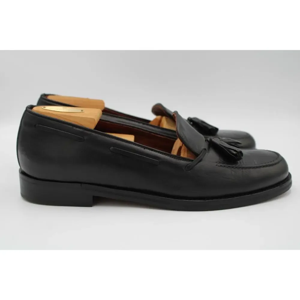 Size 9.5 - Vintage Coach Tassel Loafers J 405 Genuine Leather Dress Shoes Italy